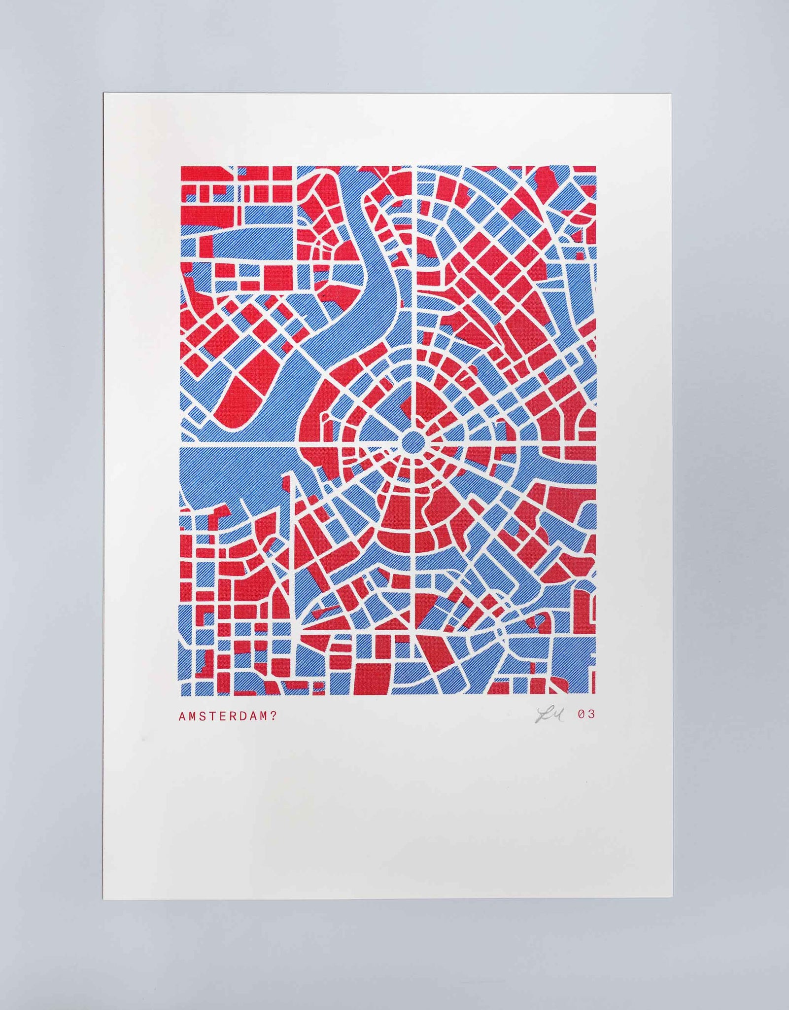 AI-msterdam (Variations #01-#04),  Riso Print