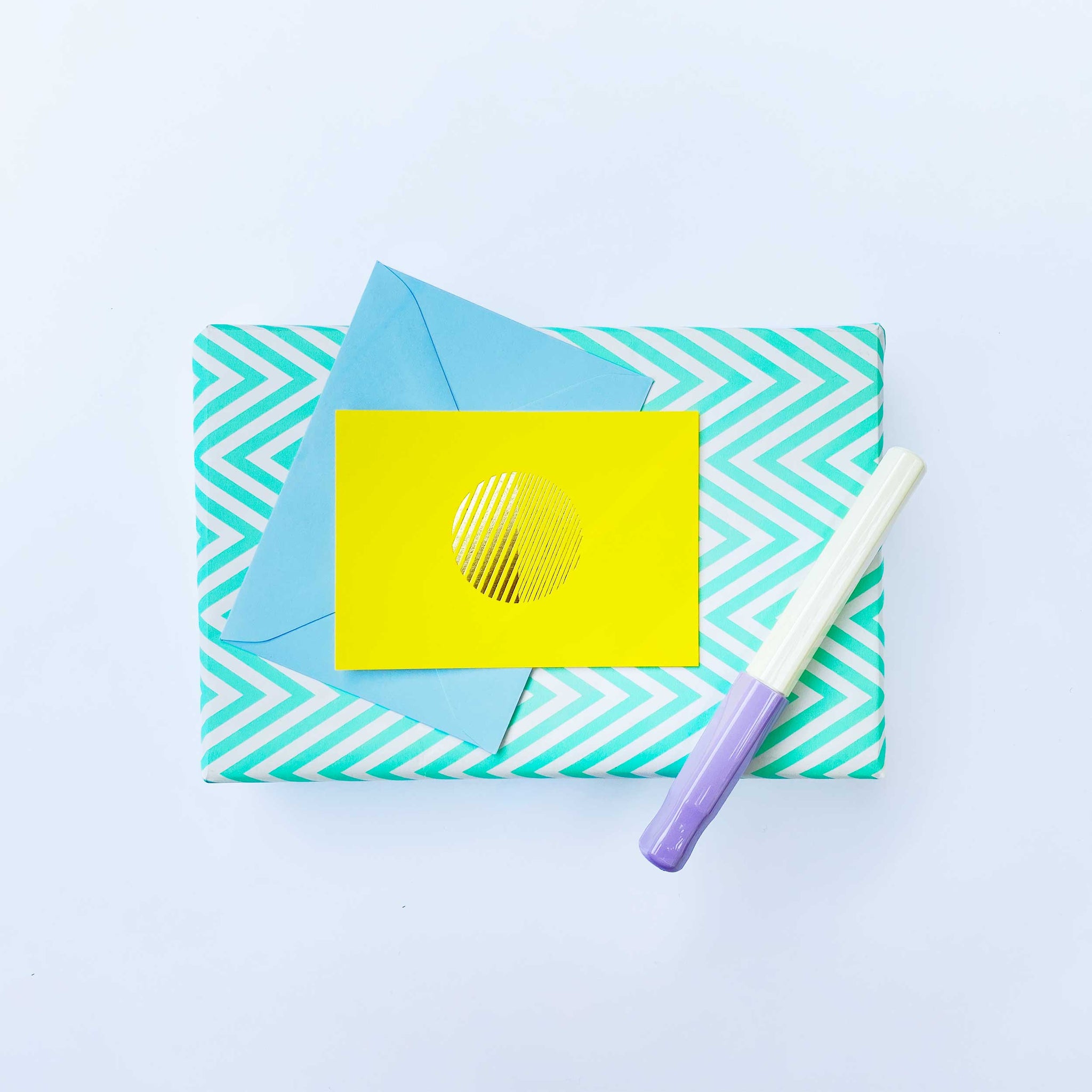 Bright Yellow Solstice Mini Card